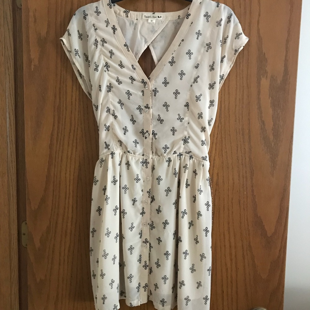 Retro Belted Keyhole Cross Dress
